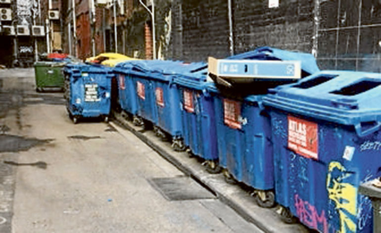 Darling!  There is a SMS from your bin ...