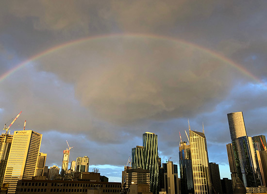Somewhere over the rainbow …