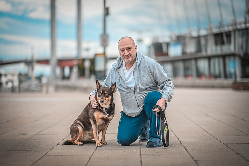 Docklands welcomes retired farm dog
