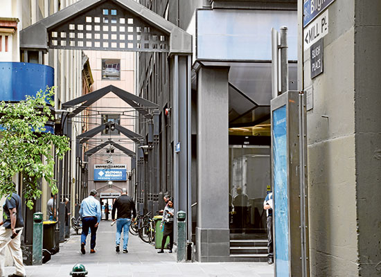 A step too far for Flinders Lane residents