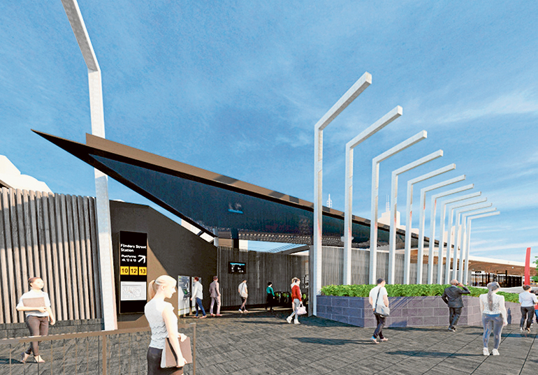 Facelift for Flinders St entrance