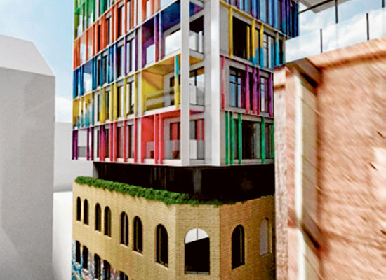 Hosier Lane apartments are only a facade