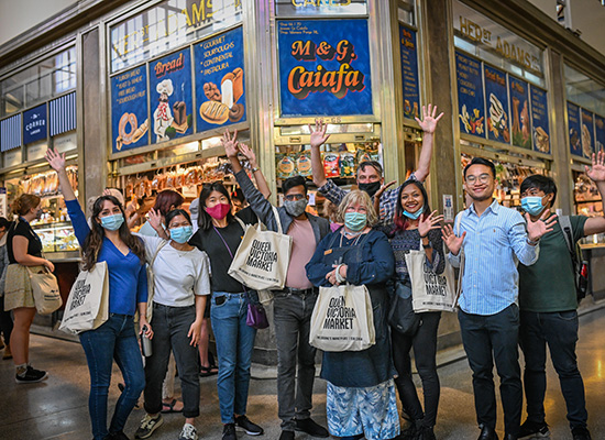 International students welcomed back with a “foodie tour” of QVM