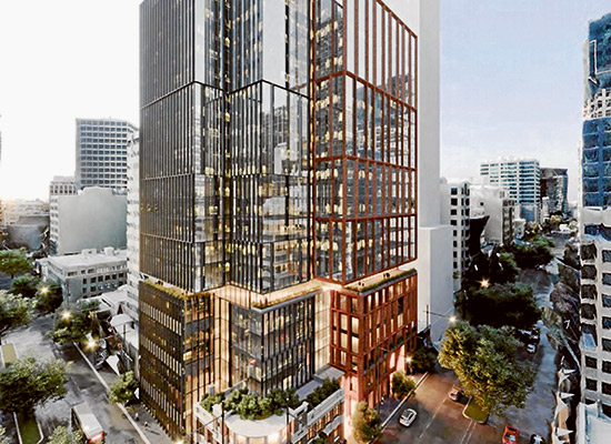 Council supports office tower at “sleazy” corner
