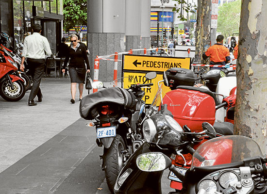 Plans to clear footpaths of motorbikes