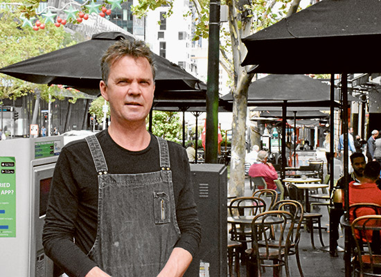 Outdoor dining a ray of sunshine over a quiet holiday break