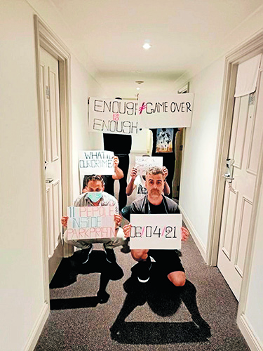Twenty-four refugees now detained in Carlton’s Park Hotel 