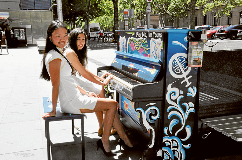 Street pianos bring music