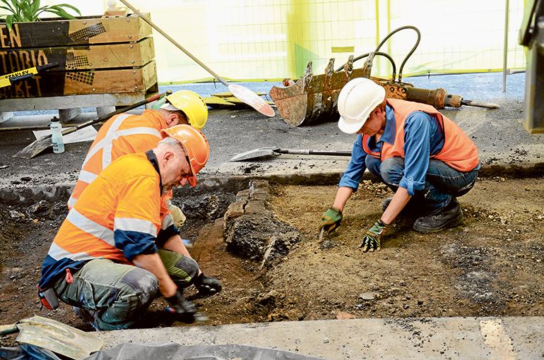 Archaeological findings at QVM 