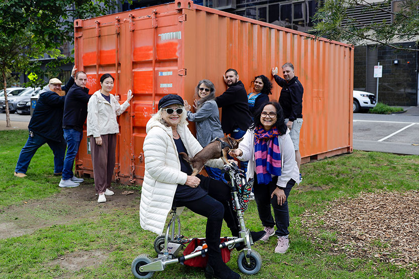 More green space at Boyd as container is moved on