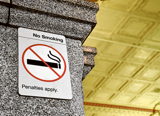 Ban on vaping