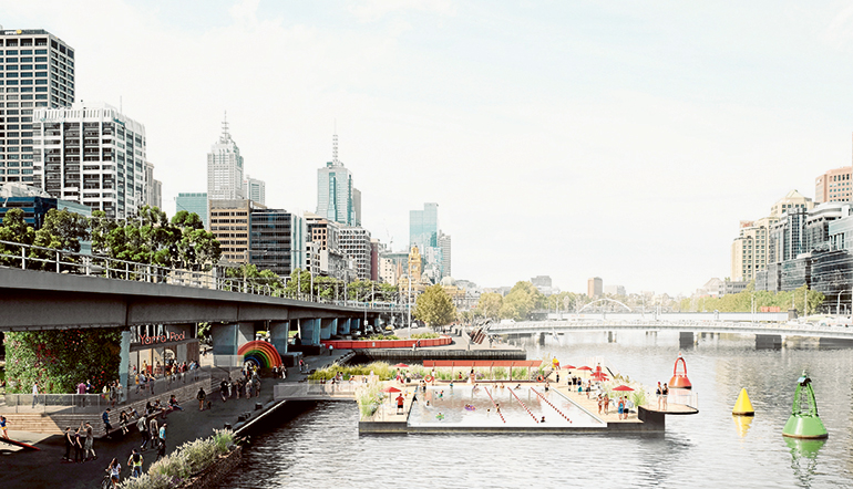 Fancy a swim in the Yarra?