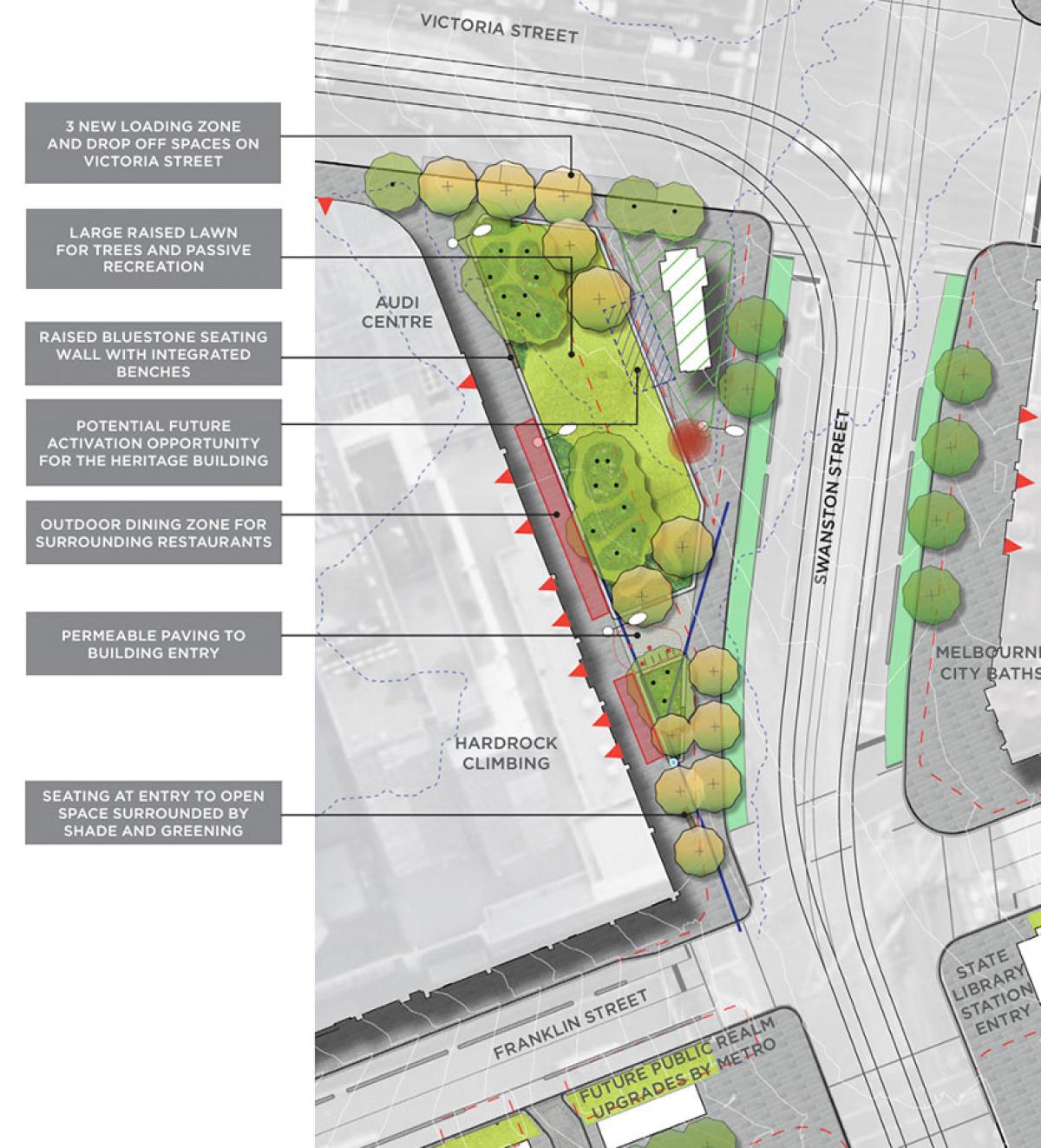“Swanston Triangle” to undergo green renewal