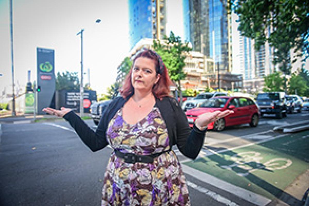 Frustrated resident rallies for road safety at dangerous intersection