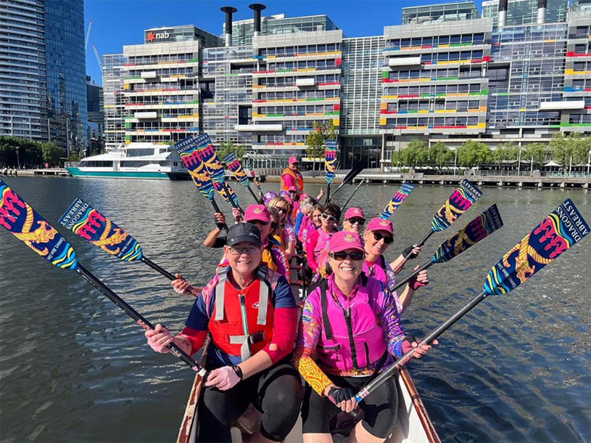 Making waves for breast cancer awareness