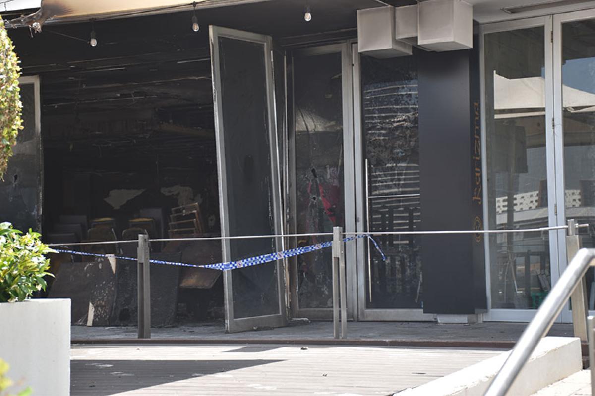 Police investigate suspected arson attack at a Docklands restaurant