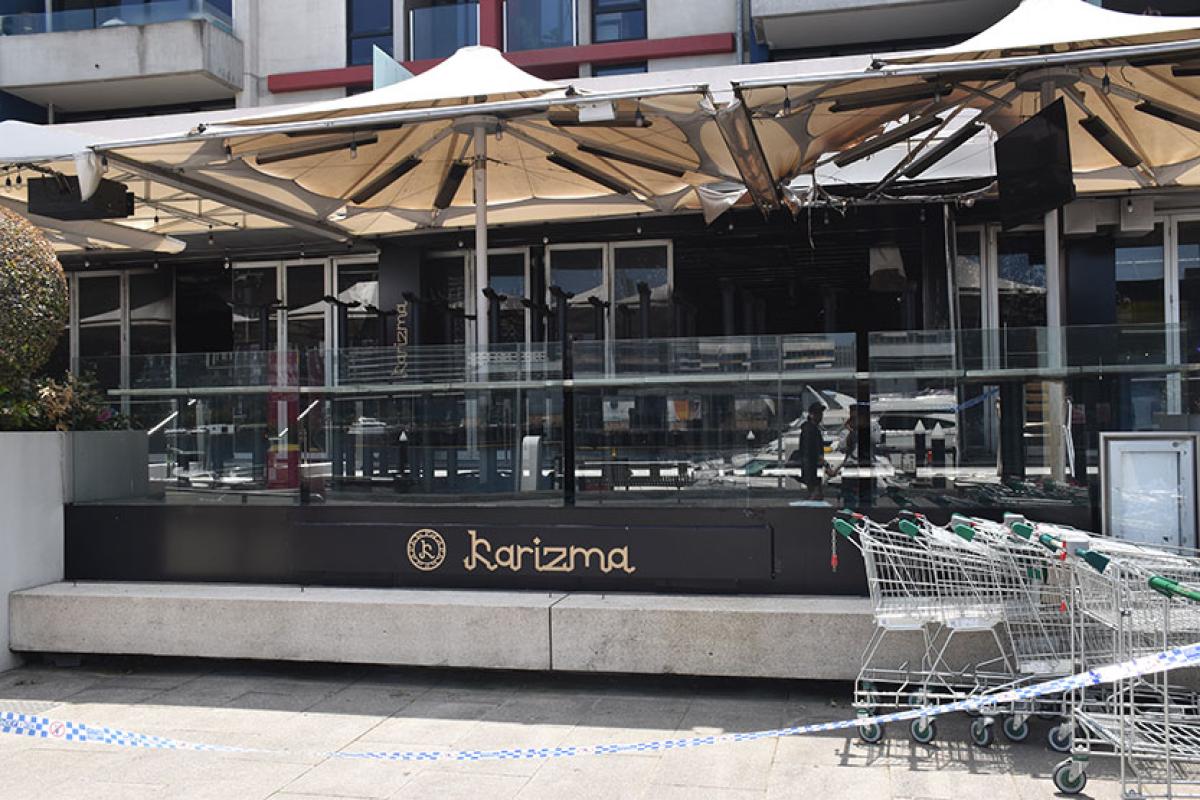 Police investigate suspected arson attack at a Docklands restaurant