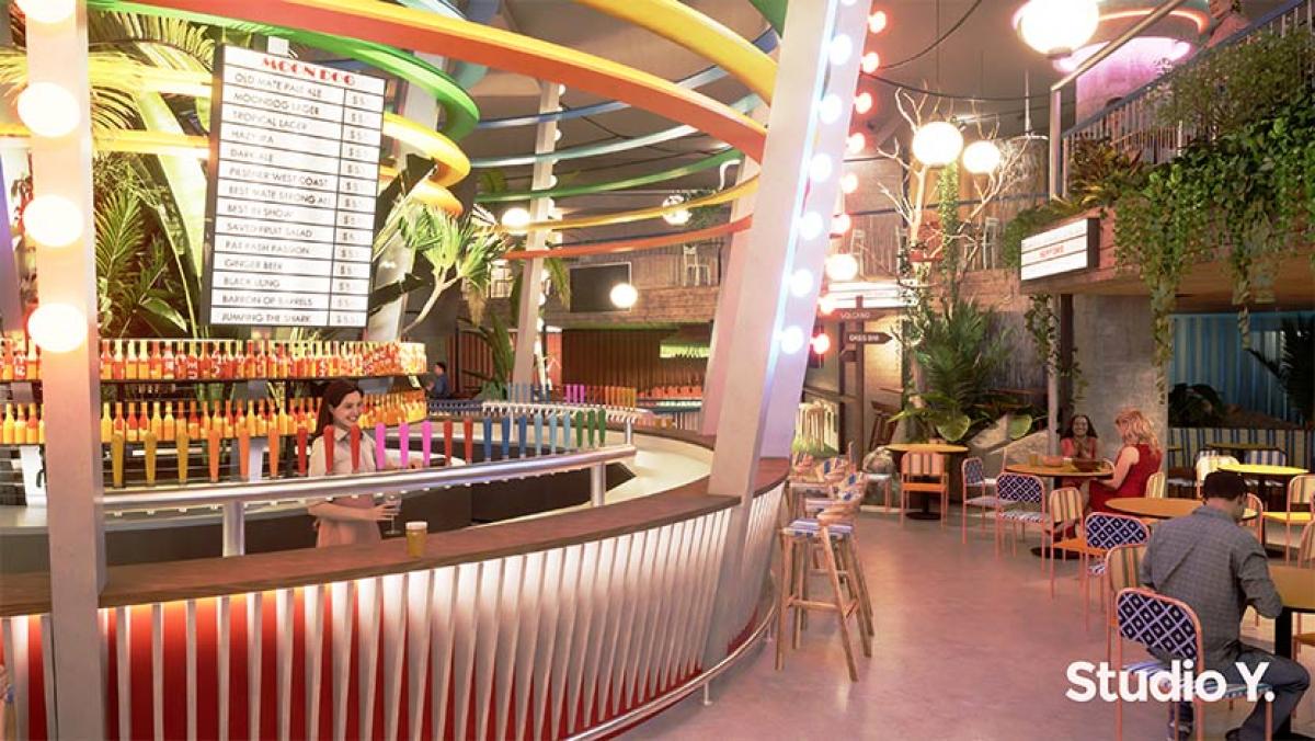 A preview of Docklands’ new “tropical oasis” from Moon Dog