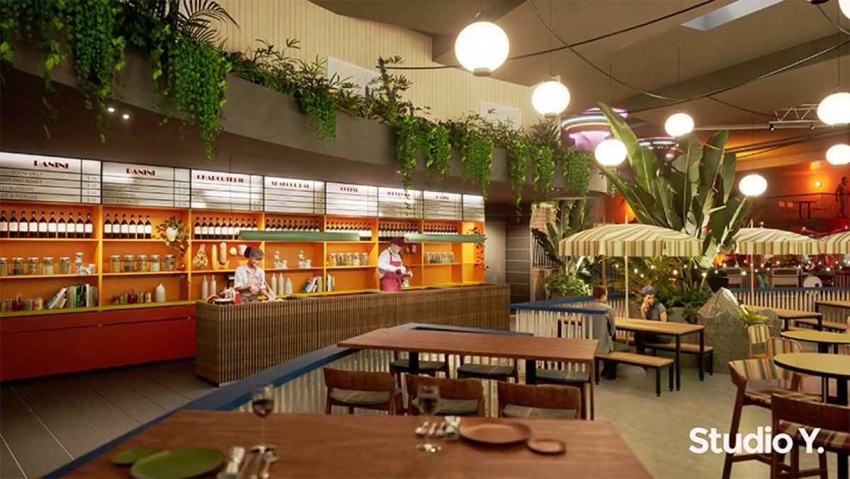A preview of Docklands’ new “tropical oasis” from Moon Dog