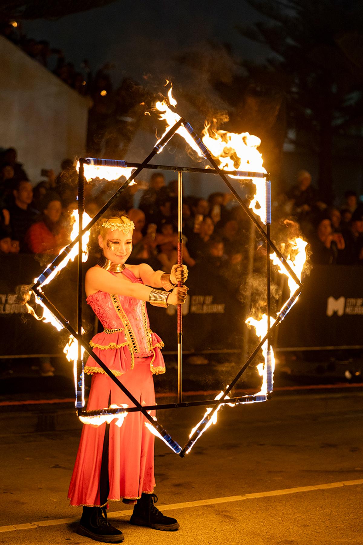 Record-breaking Firelight Festival lights up Docklands
