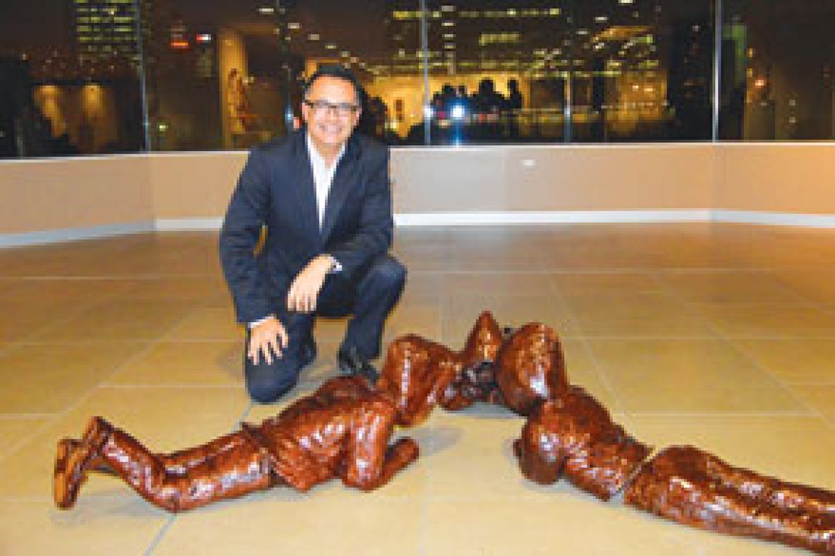 Sculptures at home in WTC Wharf