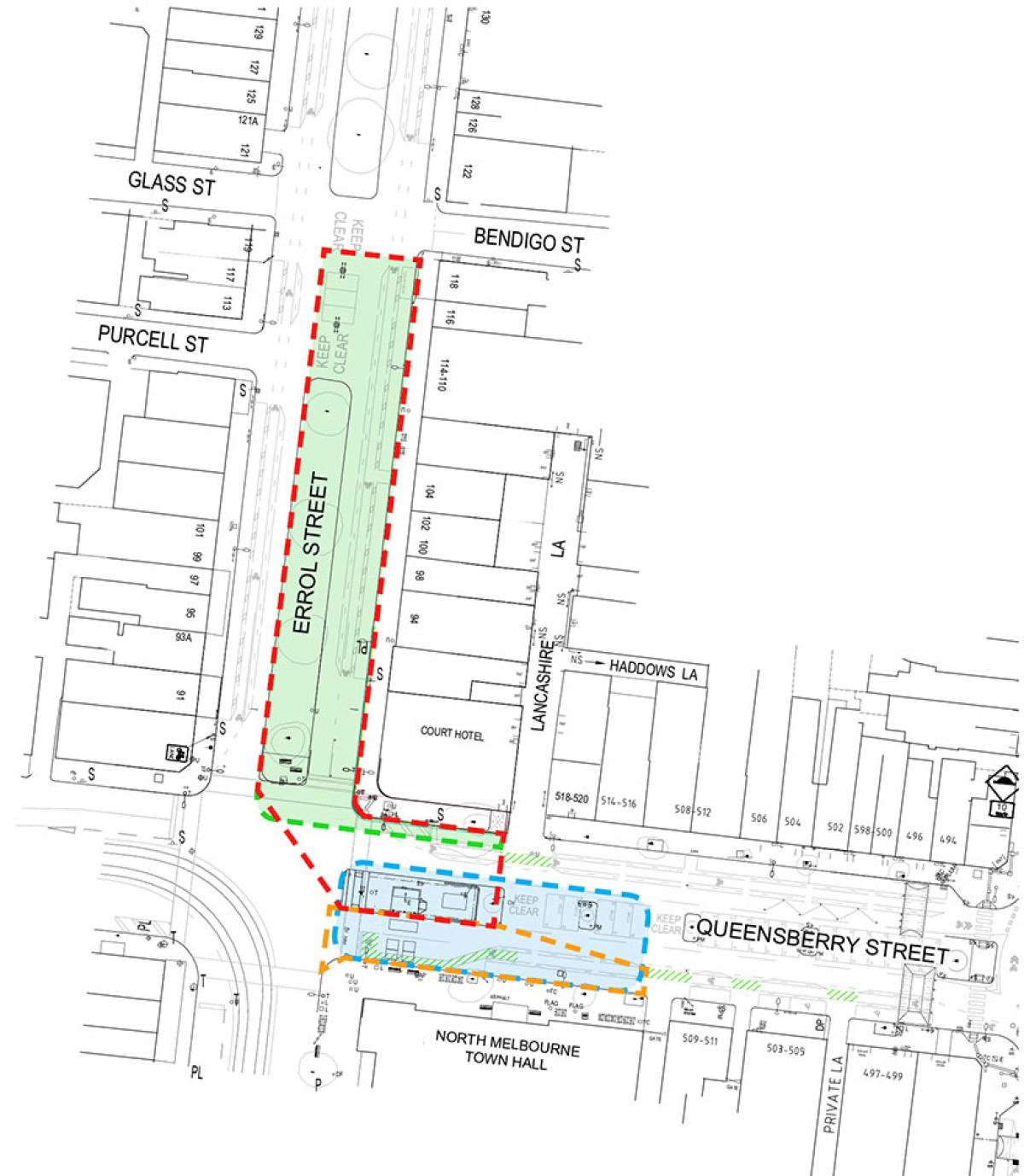 Public space plan next to North Melbourne Town Hall knocked back