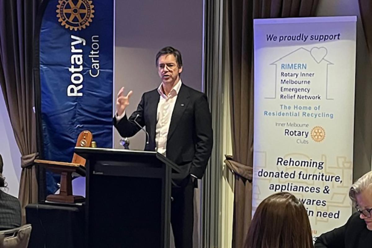 Lord Mayor addresses Carlton Rotary’s 40th anniversary dinner