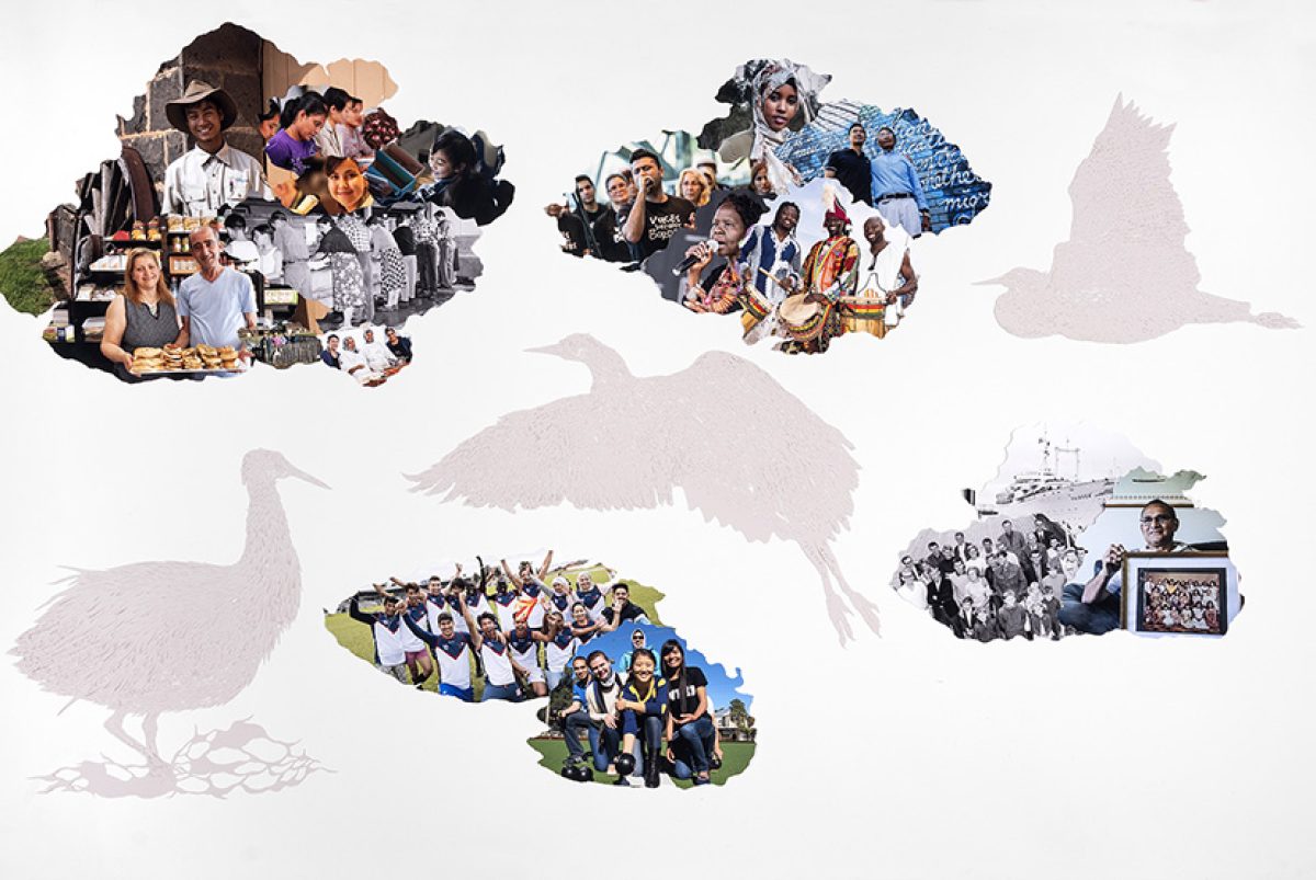 Artwork celebrates 70 years of support for migrants and refugees