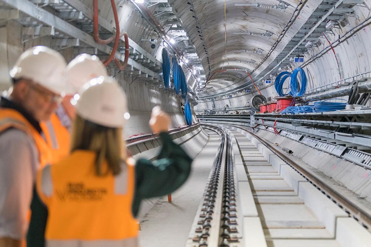 First glimpse of Town Hall Station as work powers ahead under City Square