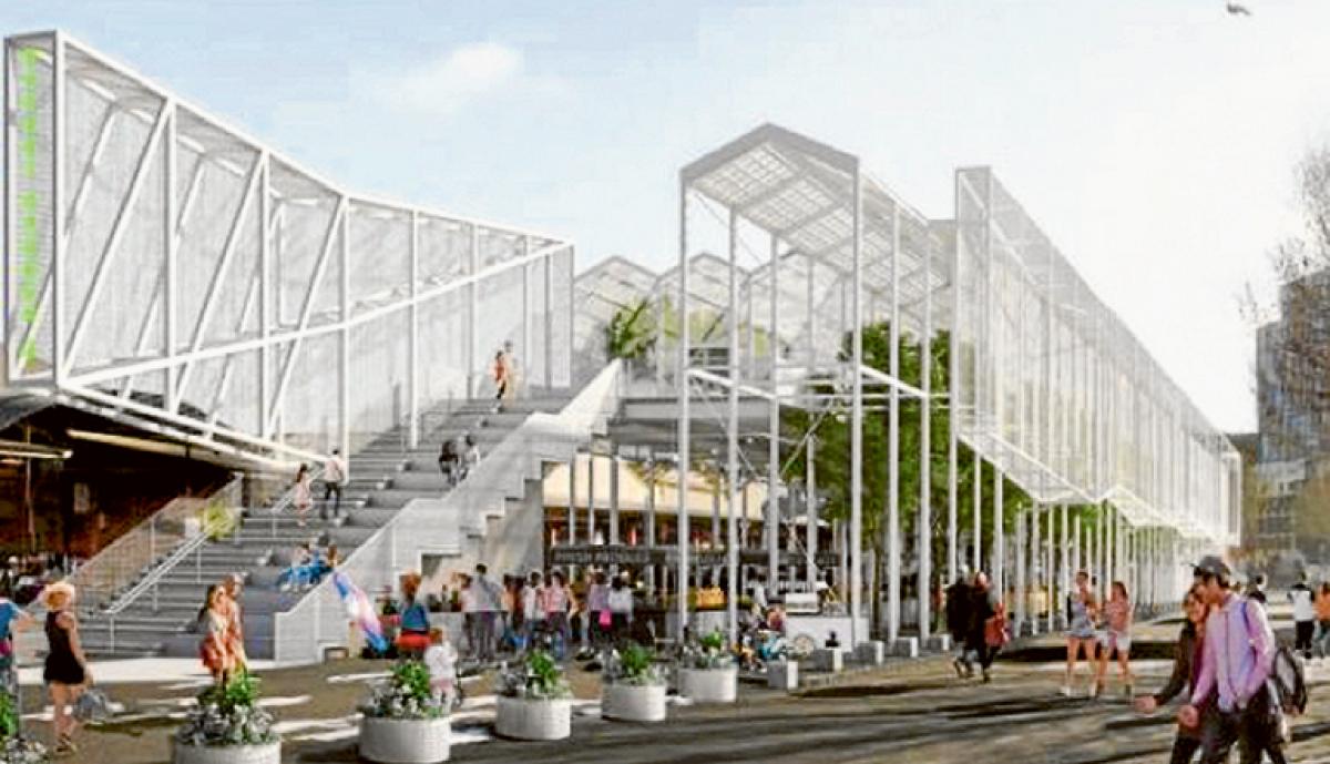 Market and State Library lead the way