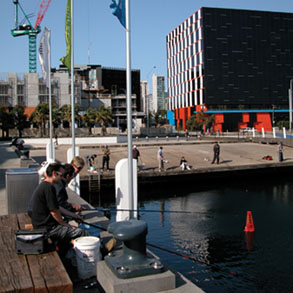 Fishing at Docklands